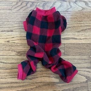 Buffalo Plaid dog pajamas